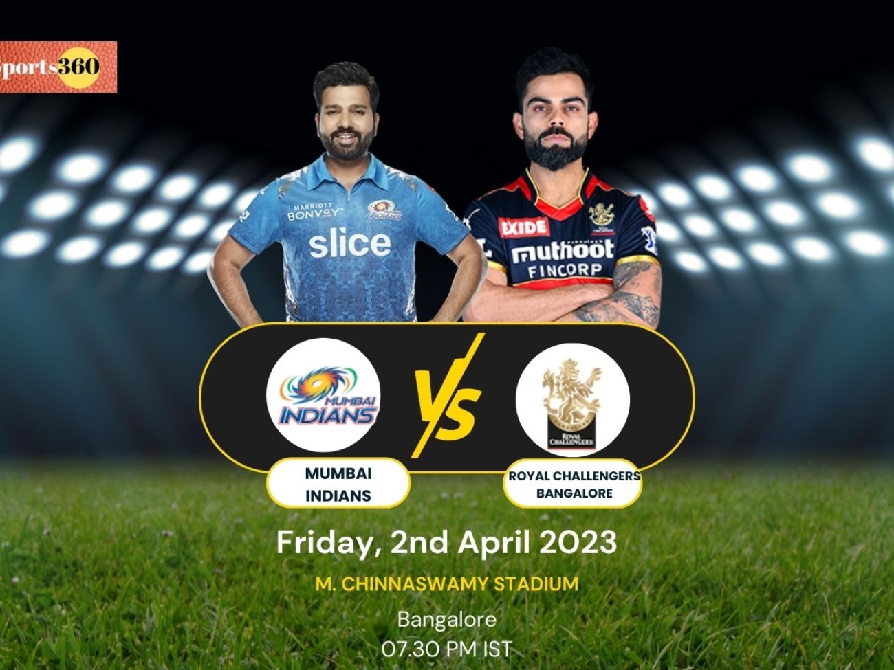 Mumbai Indians Vs Royal challengers Bangalore IPL 2023 Match 01 Team Predictions