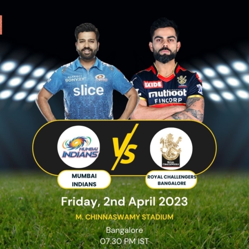 Mumbai Indians Vs Royal challengers Bangalore IPL 2023 Match 01 Team Predictions