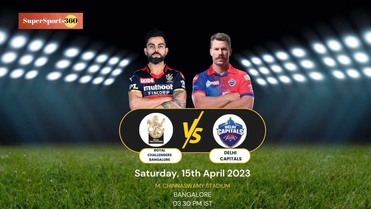 RCB vs Delhi capitals - 15th april.