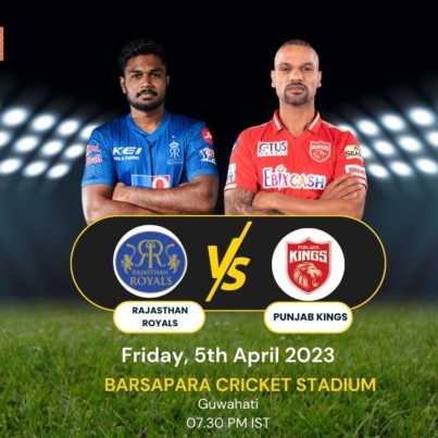 rajasthan royals vs punjab kings 5th april,223
