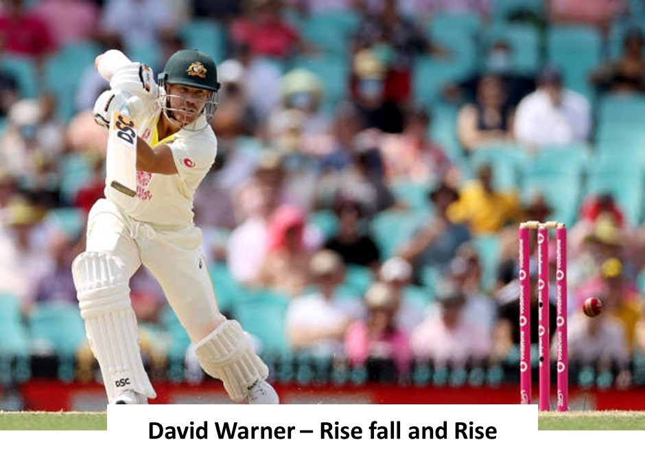 David warner rise fall and rise