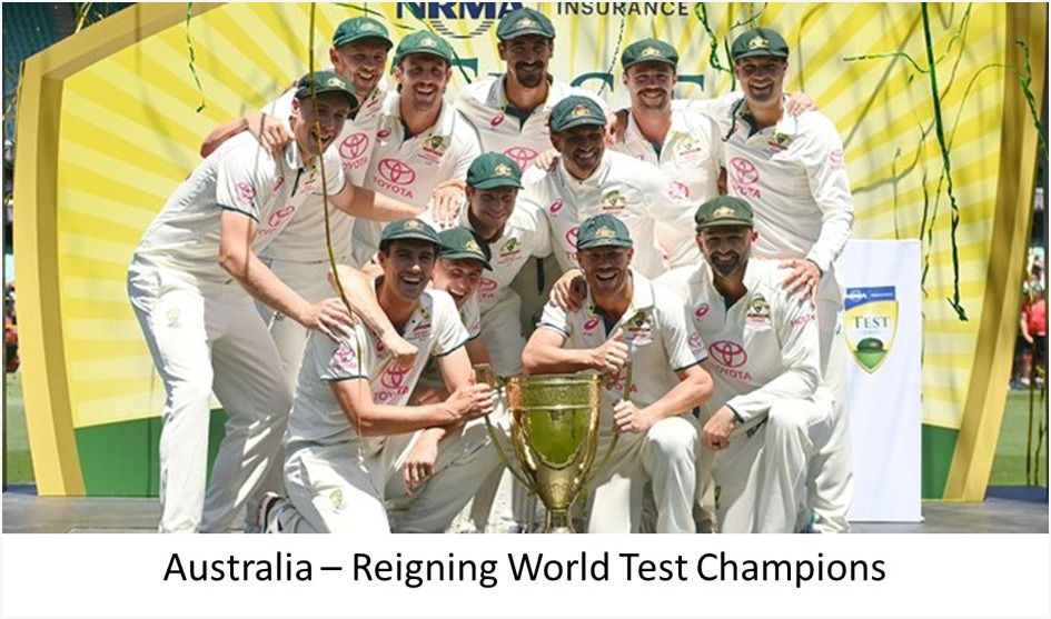 Australia-reigning world test champions