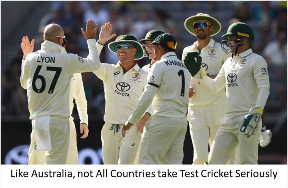 Australia not all countries take test cricket