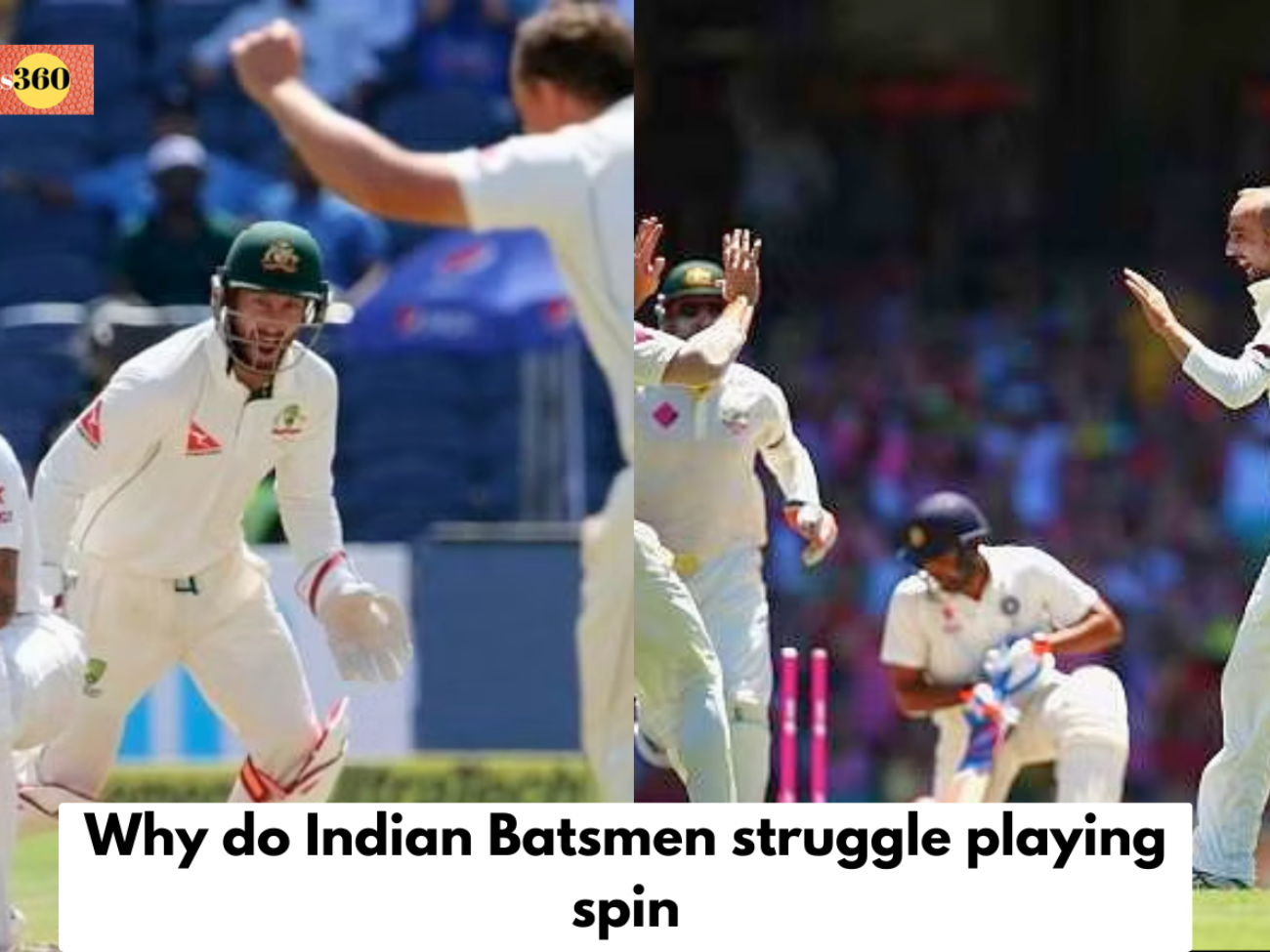 Indian Batsmen struggle playing spin