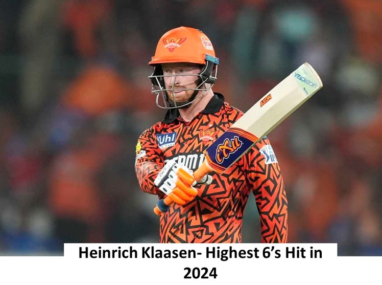 heinrich klaasen- highest 6 shit in 2024