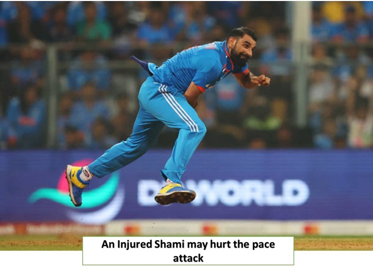 AN Injured SHami may hurt the pace attack
