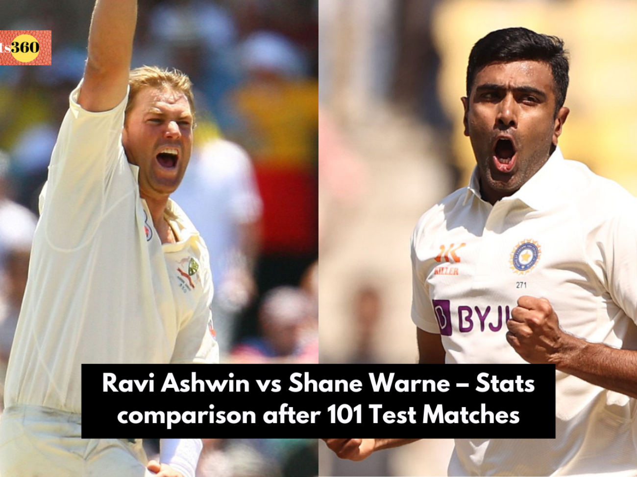 Ravi Ashwin vs Shane Warne – Stats comparison after 101 Test Matches