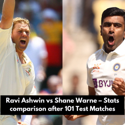 Ravi Ashwin vs Shane Warne – Stats comparison after 101 Test Matches