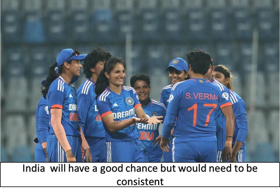 india will have a good chance but would need to be consistent