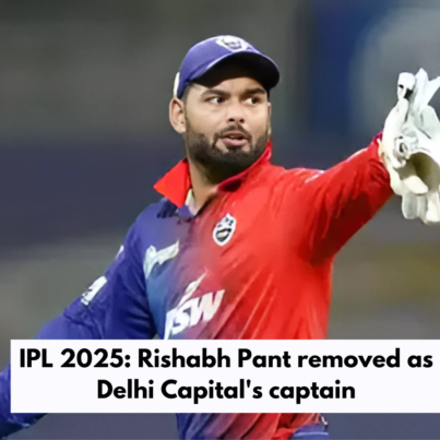 IPL 2025: Rishabh Pant removed as Delhi Capitals captain